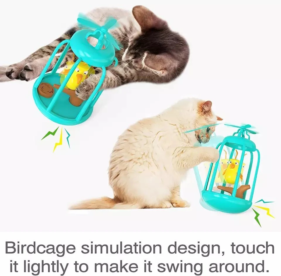 Interactive for Indoor Kitten Bird Cage Cat Toys Pet Supplies Cats Chase Toy Birthday Gift