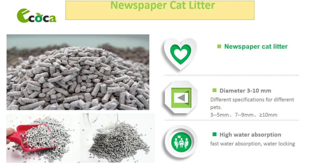 China Quality Factory Wholesale Eco-Friendly Recycled Paper Cat Litter Cleaning Supplies