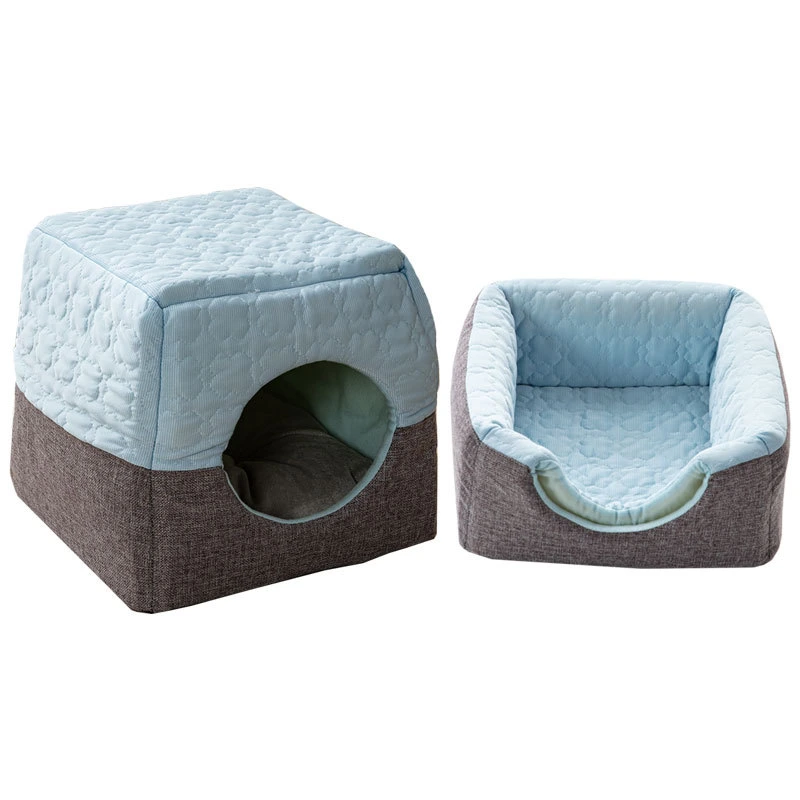 Manufacturers Straight for Cat Litter Four Seasons Available Cat House House Small Kennel Pad Foldable One Litter Dual-Use Pet Supplies