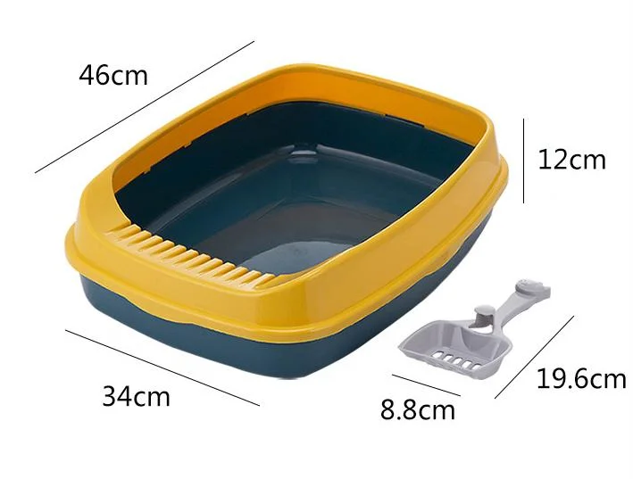 Cat Litter Box Semi-Enclosed Cat Toilet Detachable Anti-Splashing Cat Litter Box Cat Pet Supplies