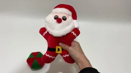 3 juguetes de peluche de Navidad Asstd para mascotas