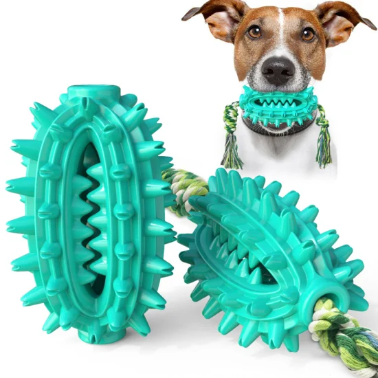 Juguete para masticar con cepillo de dientes Voovpet para perros pequeños, medianos y grandes, juguetes para aburrimiento perros grandes y medianos, juguetes para la dentición de cachorros, juguetes para perros indestructibles.